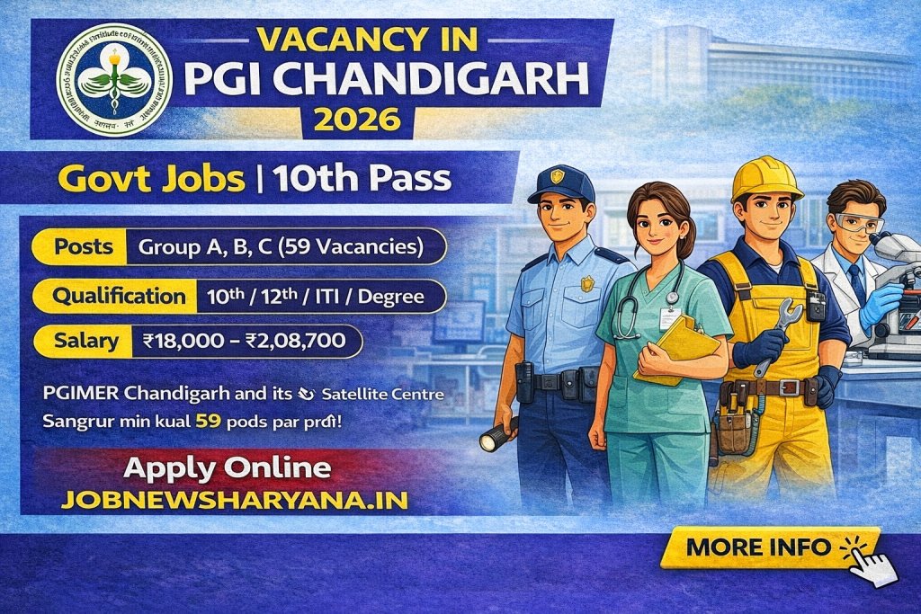 PGI Chandigarh DEO And Office Helper Vacancy 2026 
