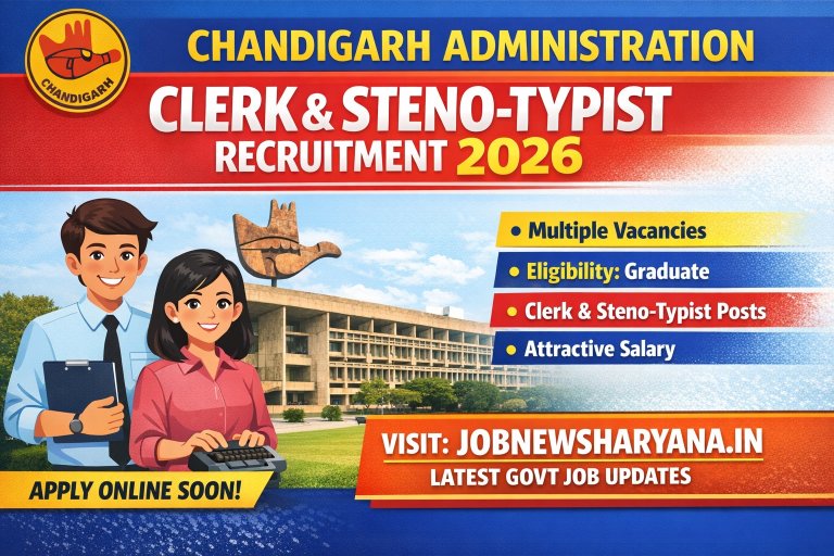 Chandigarh Administration Clerk Recruitment 2026