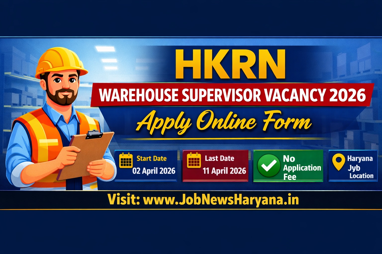 HKRN Warehouse Supervisor Vacancy 2026