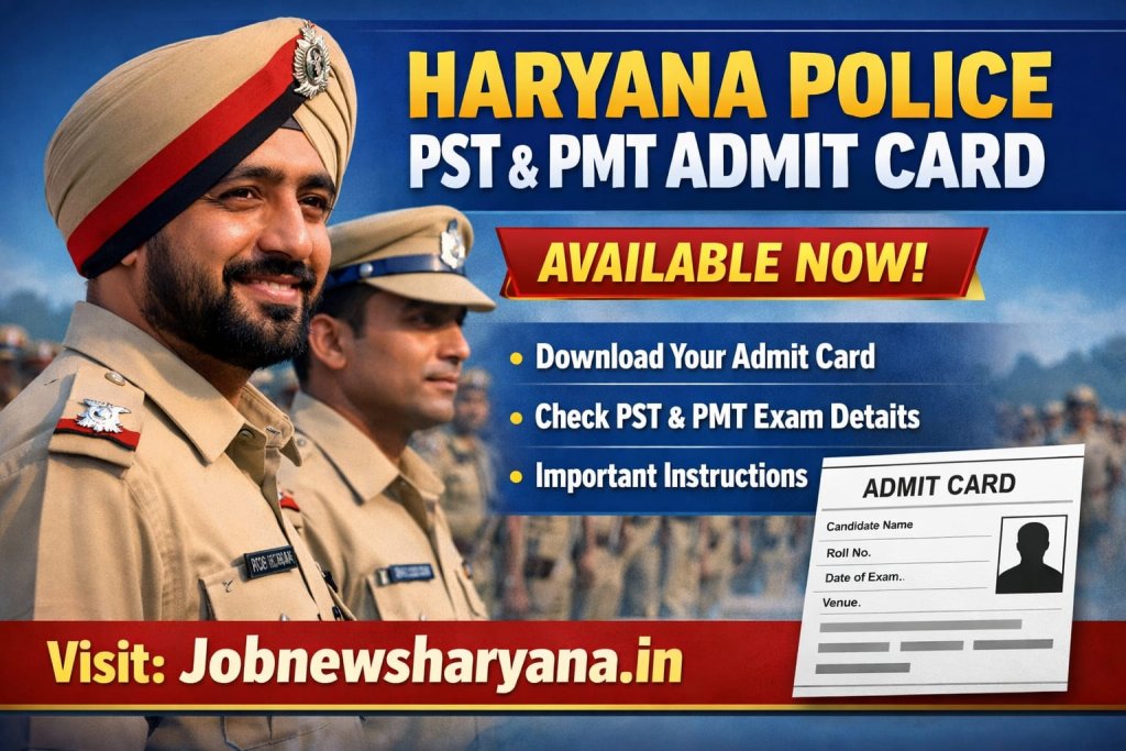 Haryana Police Constable PMT Admit Card 2026  Latest Updates